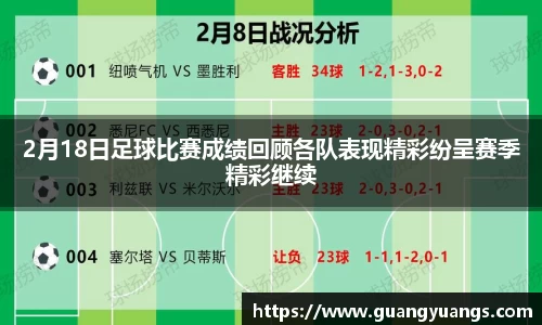 2月18日足球比赛成绩回顾各队表现精彩纷呈赛季精彩继续